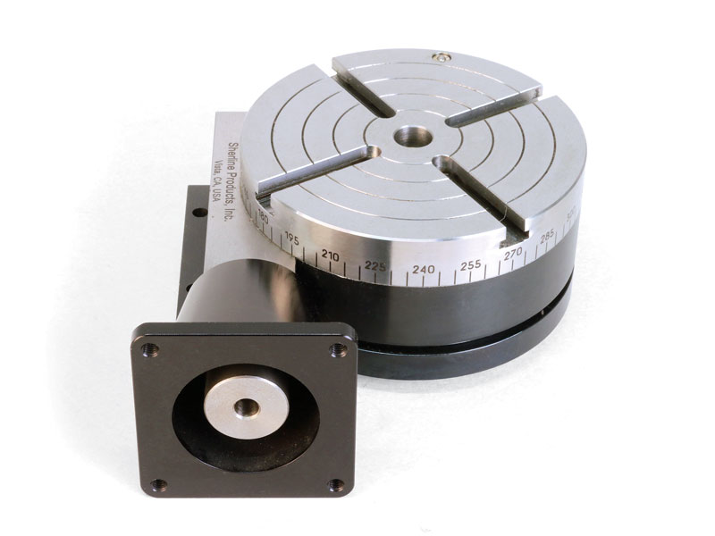 CNC-Ready Rotary Table with Reverse Motor Mount - Sherline Products