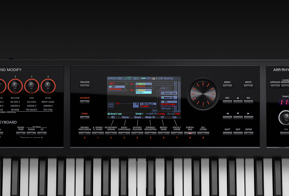 大人気シンセサイザー】Roland FA-08の外箱ダメージお買い得品が入荷
