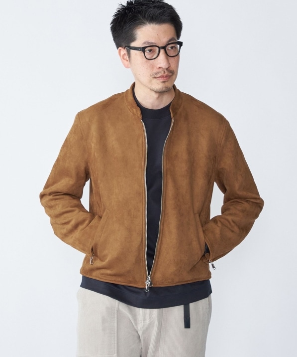 SHIPS: ポリエステル フェイク スエード シングル ライダース｜ SHIPS