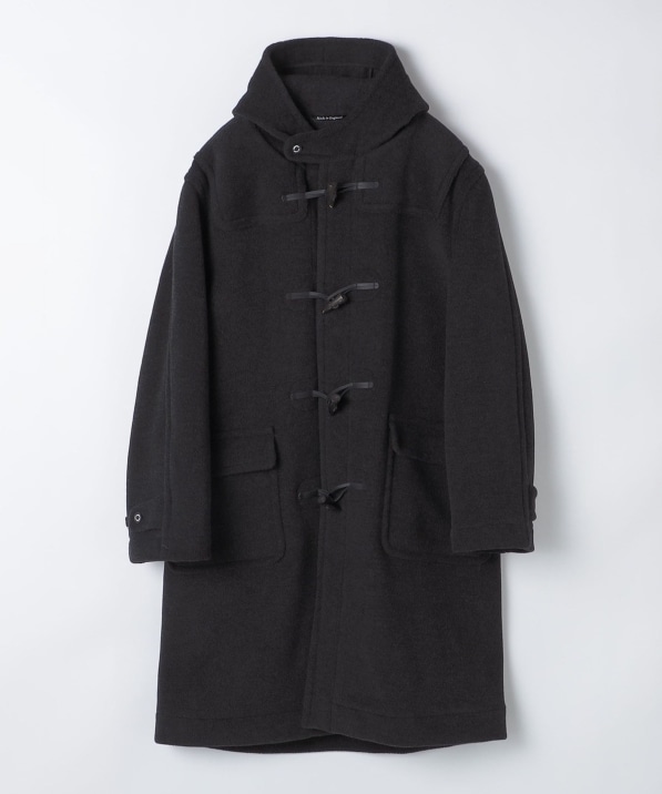 SHIPS別注】INVERTERE: ウールヘリンボーン ロング ダッフルコート