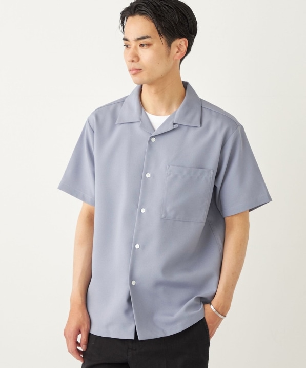 SHIPS Colors:ポリトロ オープンカラー シャツ(セットアップ対応可能