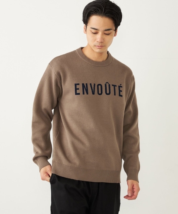 SHIPS Colors:〈手洗い可能〉モール ジャカード ロゴ ニット◇｜ SHIPS