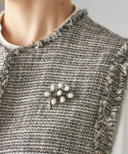 ウール混 チェック プルオーバー ジャケット（セットアップ対応