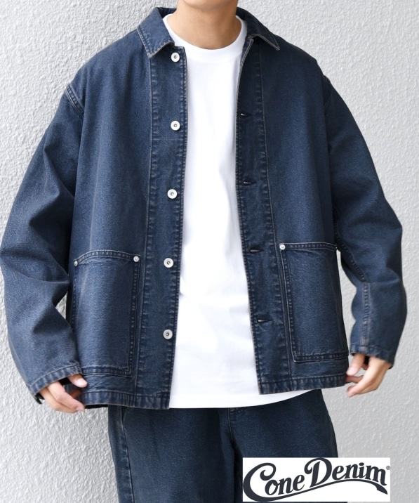 SHIPS any: Cone Denim キャンバス デニム カバーオール (セットアップ