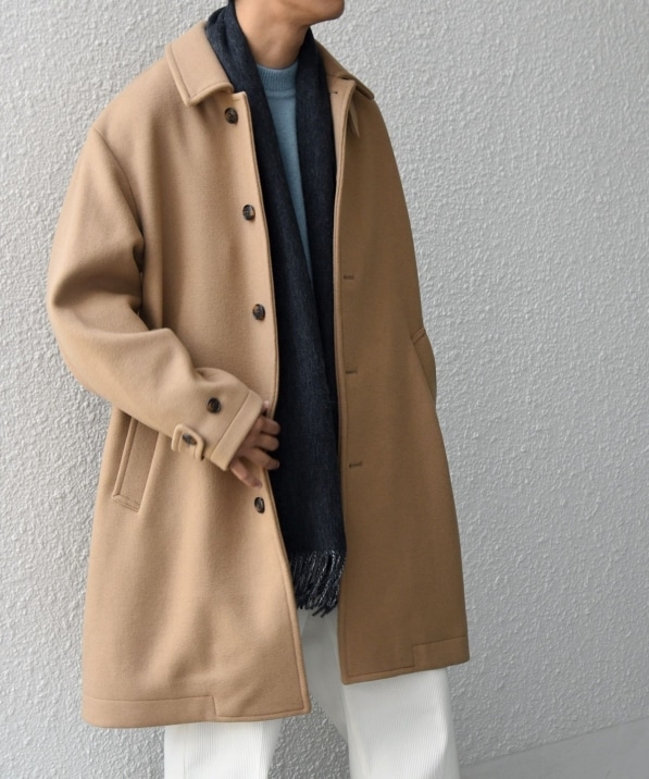 SHIPS any: PURE WOOL MELTON ステンカラー コート 25AW◇｜ SHIPS