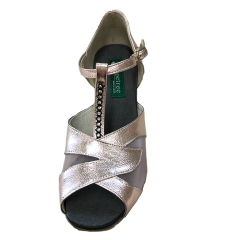 ダンスシューズ ラテン La-743（ピンクシルキー） ｜ 社交ダンス