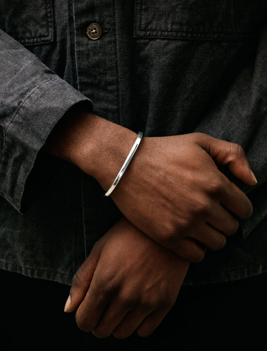 All Blues Square Bracelet Polished Silver – Neighbour