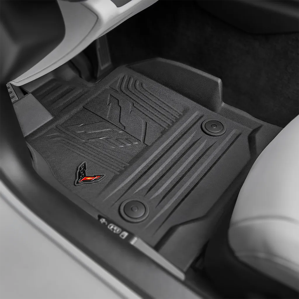 2023 C8 Corvette Z06 | Floor Liners | Corvette Racing Jake | Black