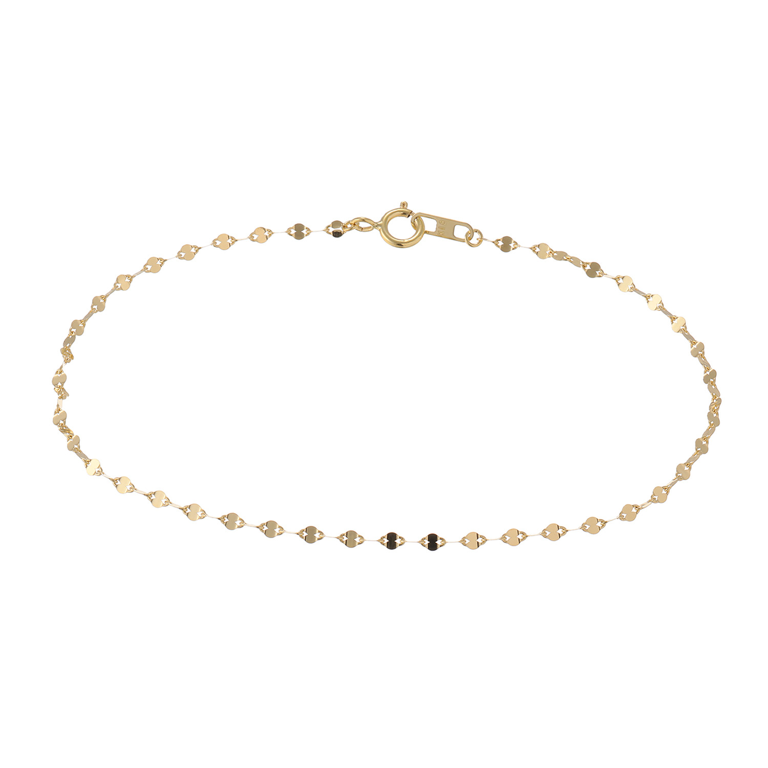 A*a様 18k チェーンブレスレット au750. b002 ブレスレット 18金 K18