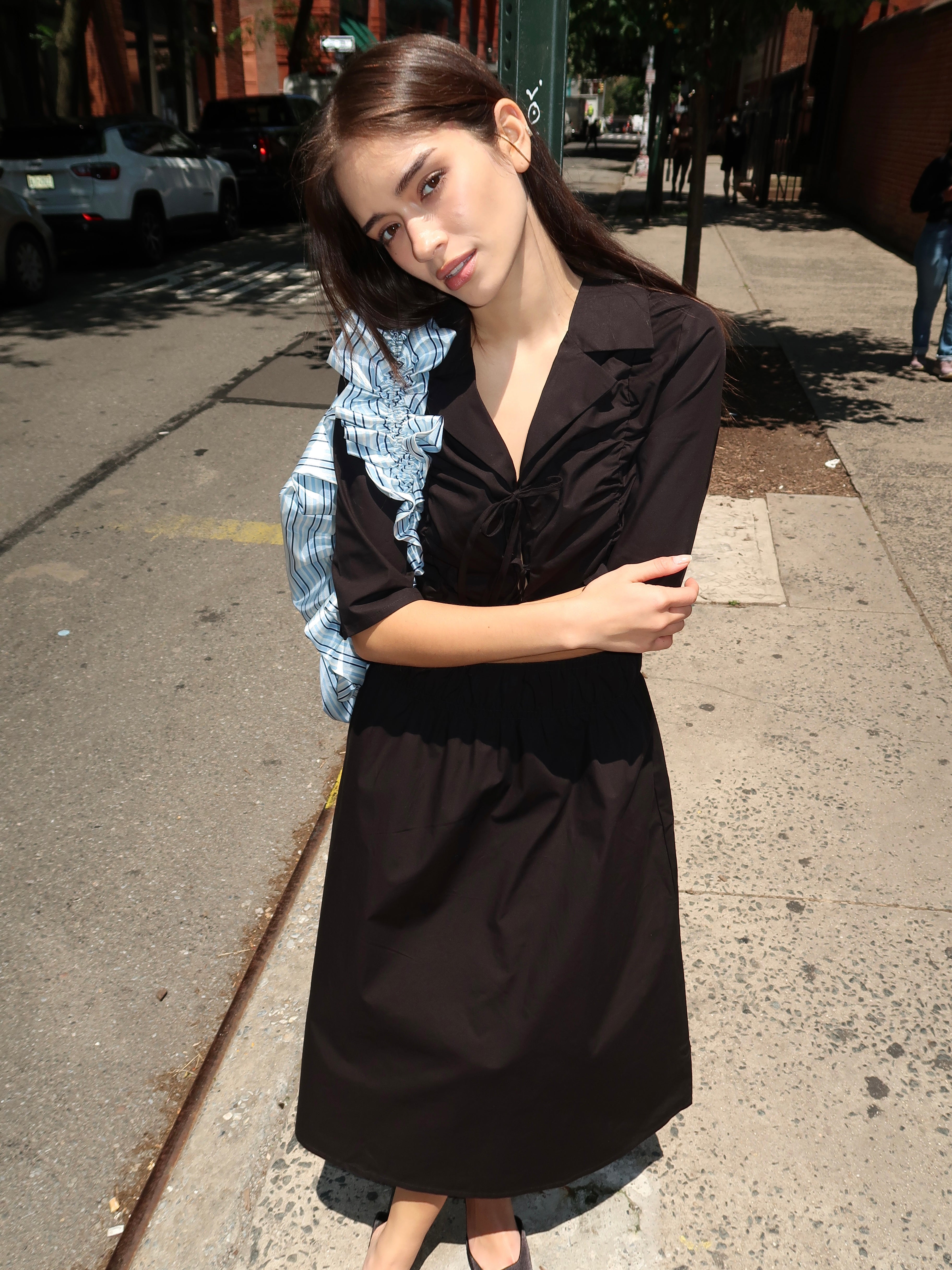 Gabrielle Dress in Black – Isalis