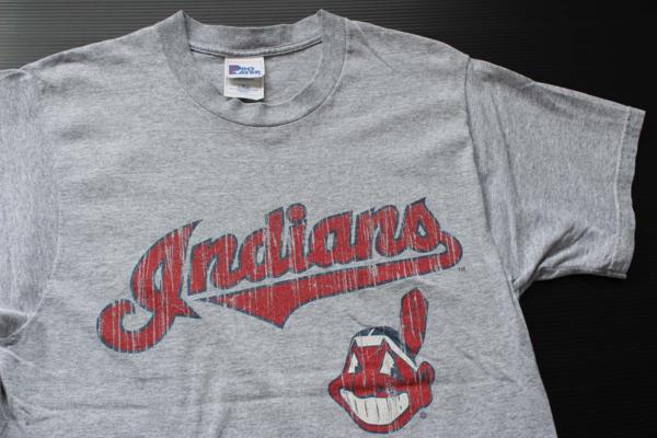 90s USA製 Indiansインディアンズ Tシャツ グレー M - Sixpacjoe Web Shop