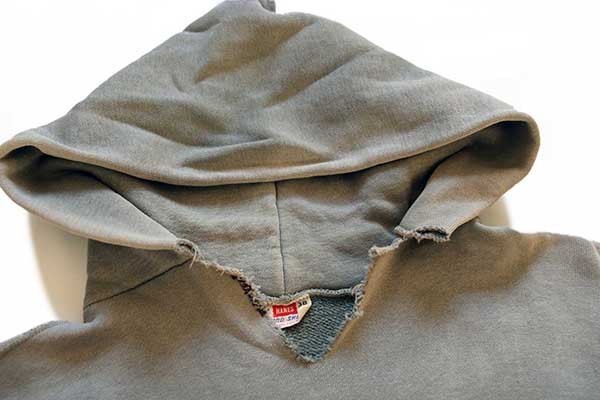 60s HANES WIND SHIELD 無地 コットン スウェットパーカー ボロ