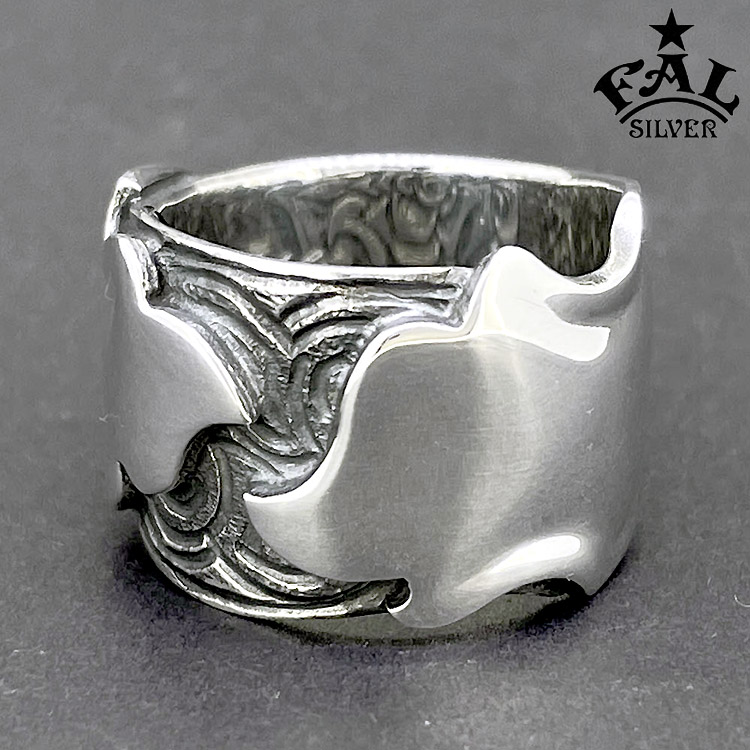 エフエーエル F.A.L FAL シルバー リング Rose petals 3 フェイス