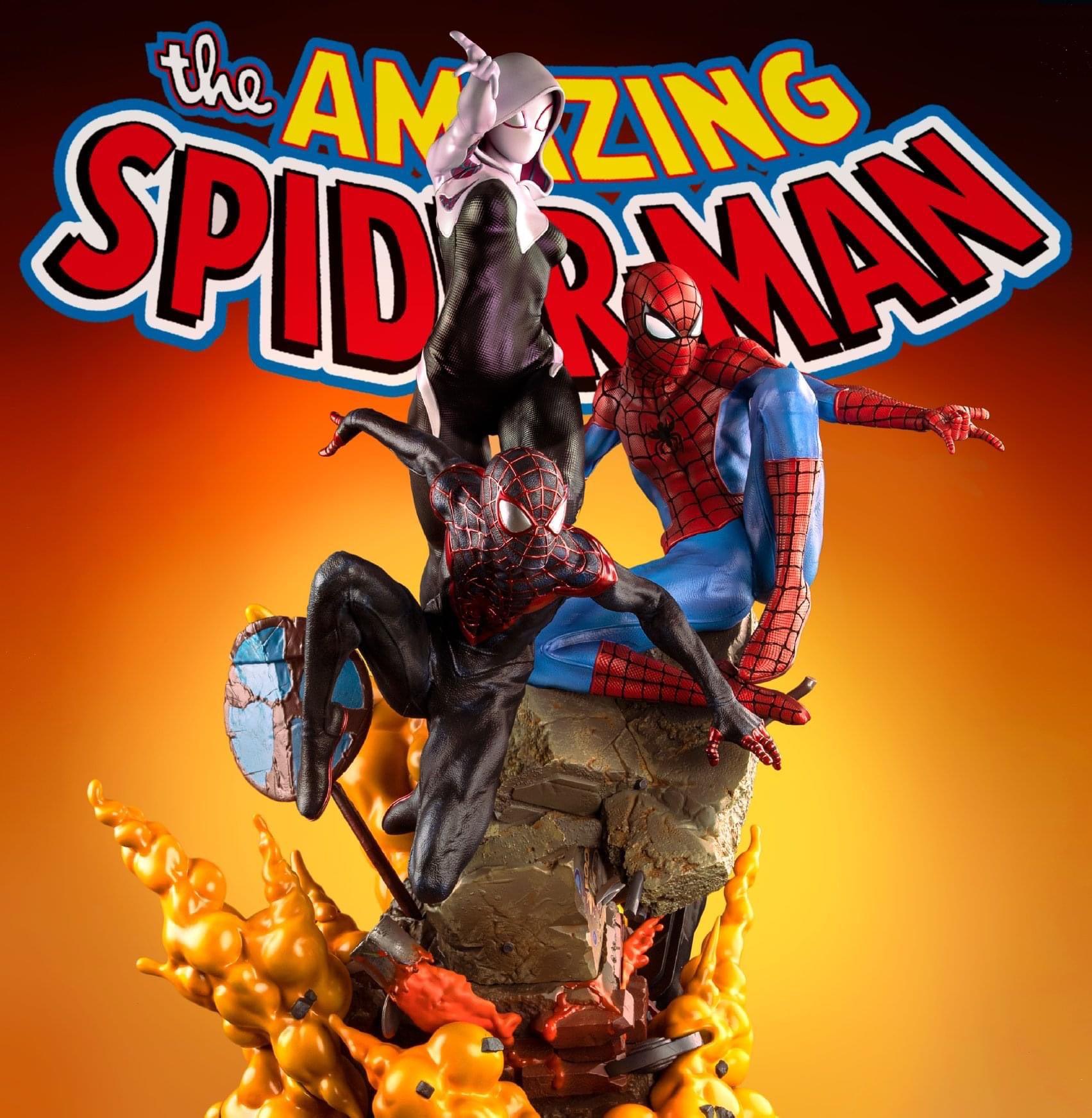 SPIDER-MAN SPIDER-VERSE TRIO 1/4 STATUE - Spec Fiction Shop