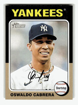 Oswaldo Cabrera Trading Card Values | Sportlots Price Guide