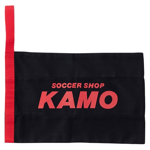 KAMOオリジナル シューズケース 黒×黒×黒×赤／サッカーショップKAMO