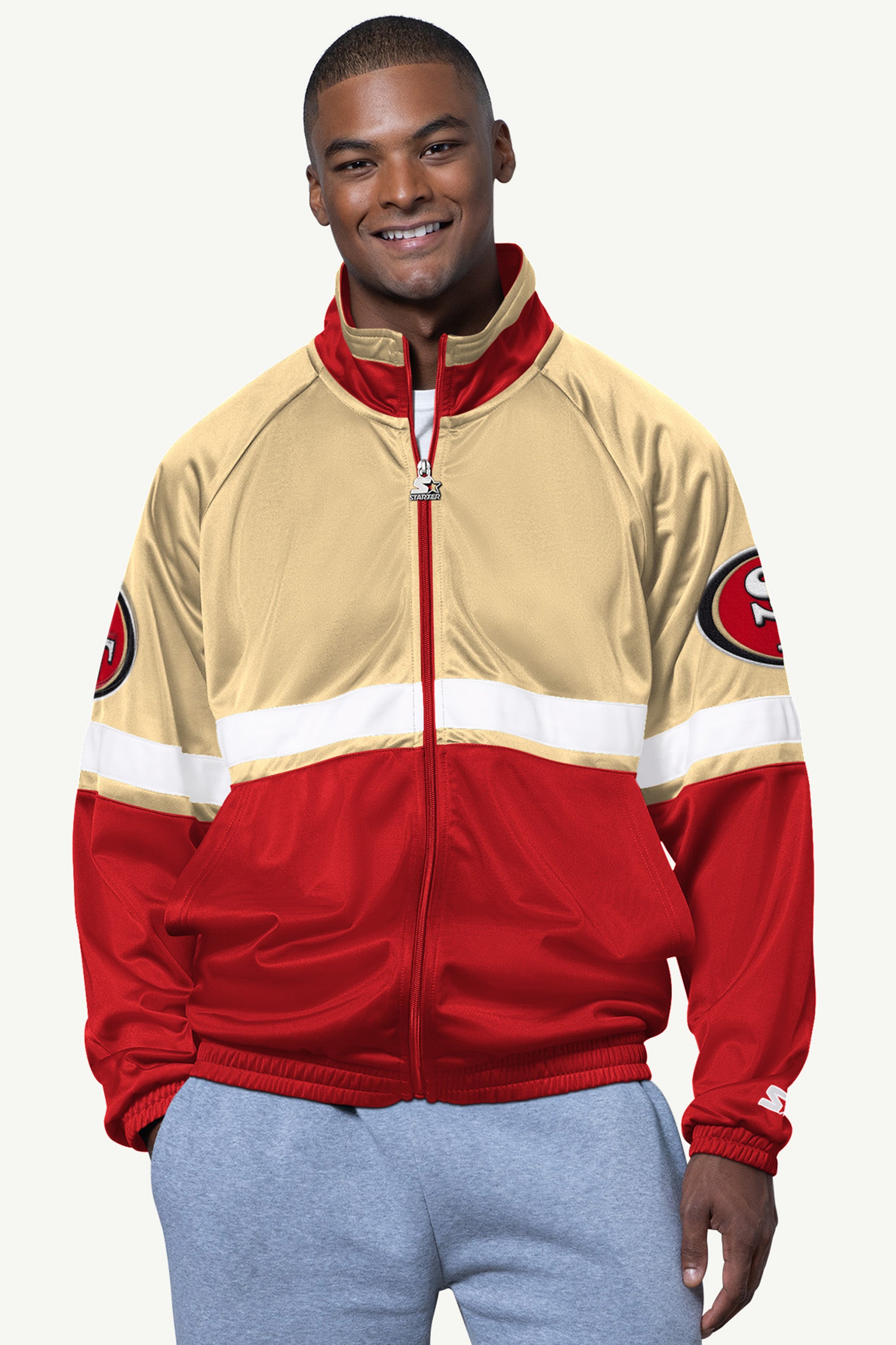 Mens San Francisco 49ers Veteran Track Jacket | NFL | Starter