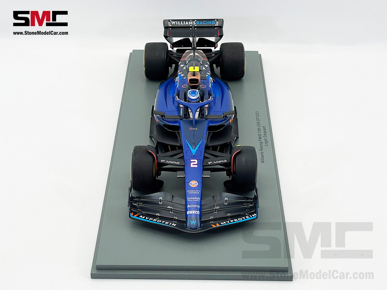 Williams F1 FW45 #2 Logan Sargeant 10th US Austin GP 2023 1:18