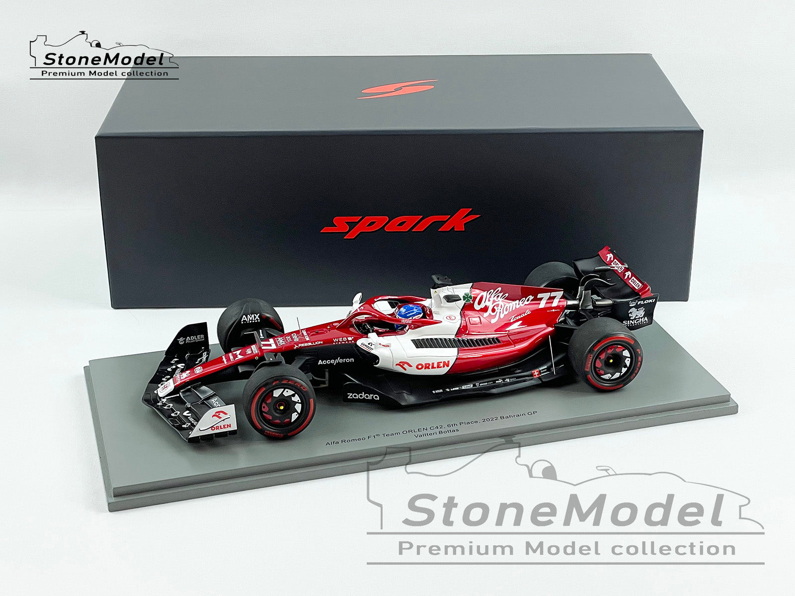 2022 Alfa Romeo Sauber F1 C42 #77 Valtteri Bottas Bahrain 6th 1:18