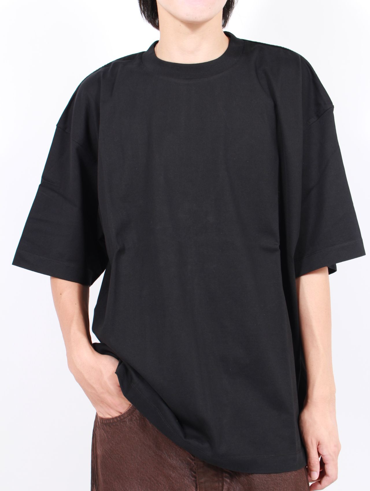 HOPE - 【26SS】ビッグ Tシャツ / BIG TEE / BLACK HEAVY JERSEY