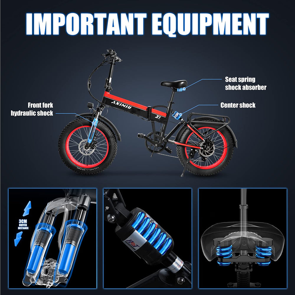 Electric Bike for Adults 750W 48V Foldable Electric Bicycle with