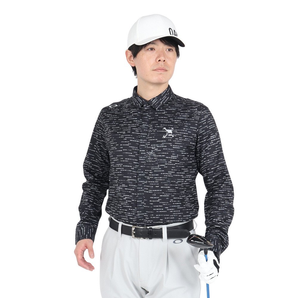 オークリー（OAKLEY）（メンズ）ゴルフウェア 吸汗速乾 SKULL DOBBY