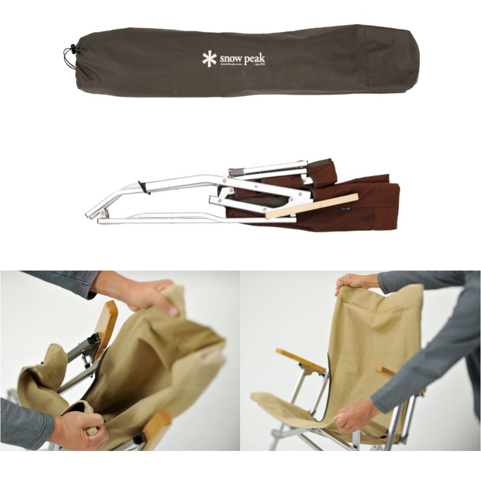 スノーピーク（snow peak） 軽量 コンパクト収納 高耐久 ローチェア30