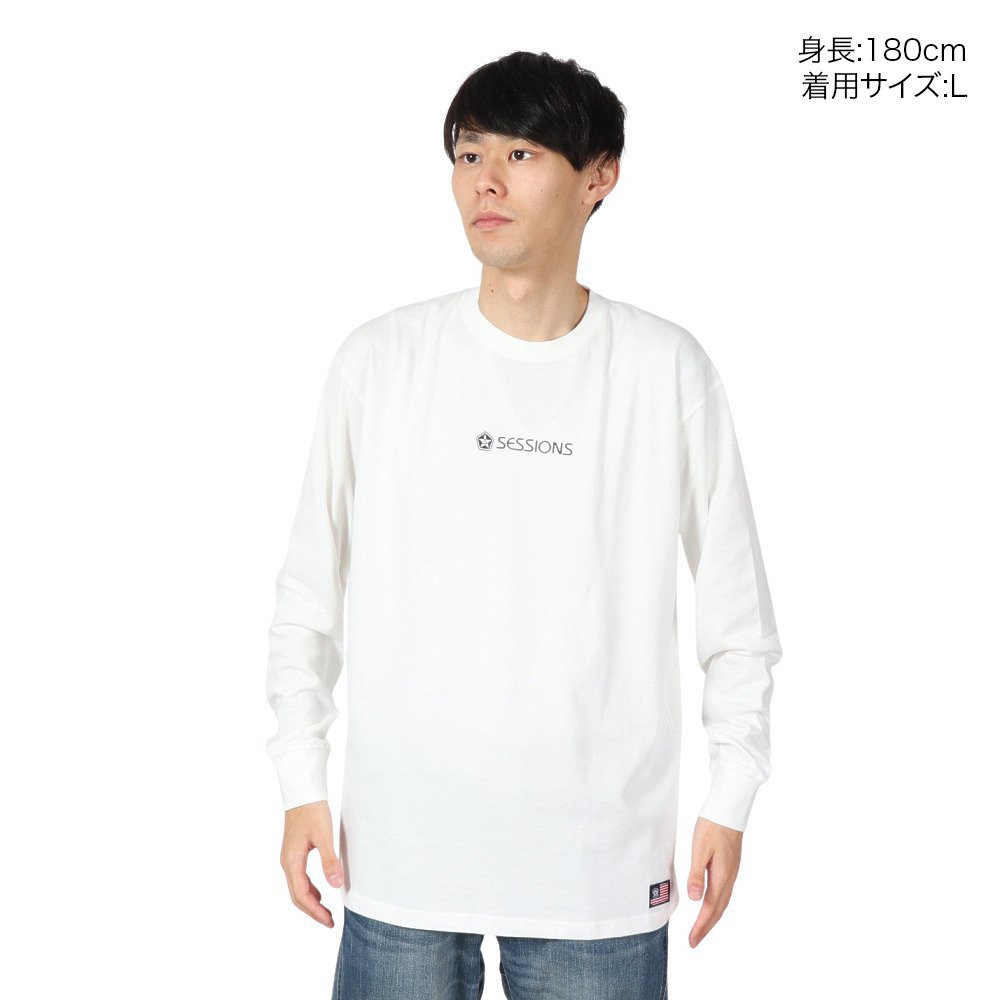 セッションズ（SESSIONS）（メンズ）ロゴ ロングスリーブTシャツ