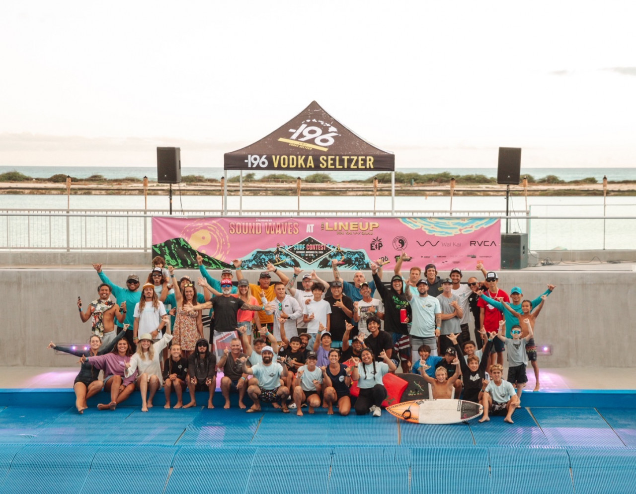 第1回「SOUNDWAVES at WAIKAI the LINEUP」オアフ島のウェーブプールで