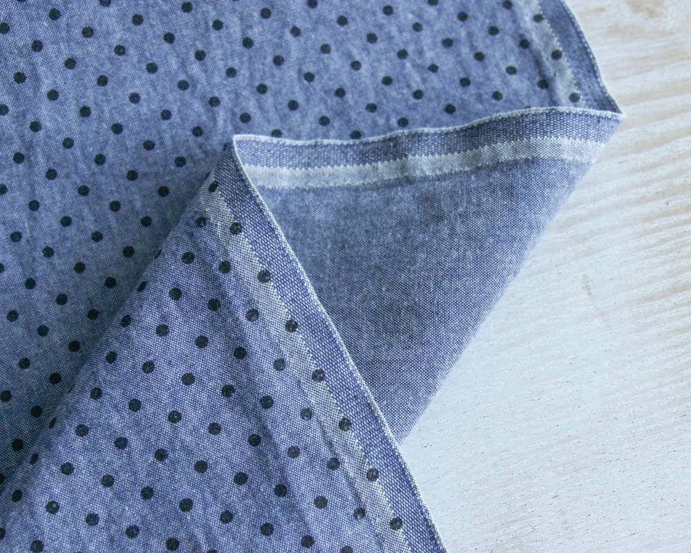 PD]＜ヴィンテージ・ソフト加工＞インディゴ染めのやわらかコットン