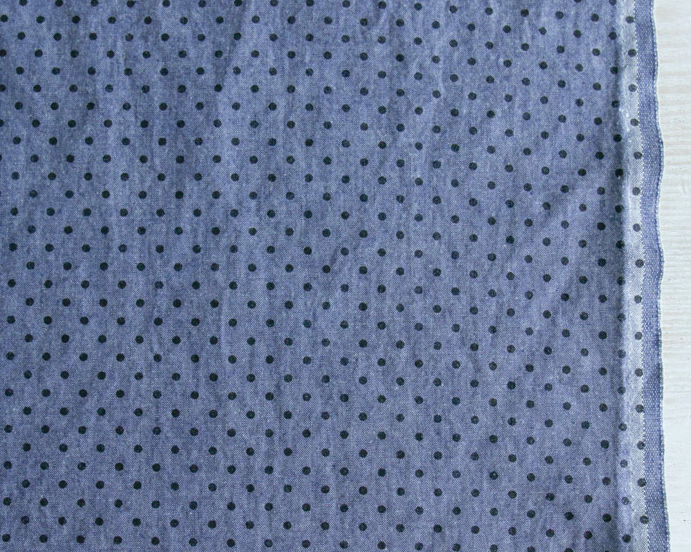 PD]＜ヴィンテージ・ソフト加工＞インディゴ染めのやわらかコットン