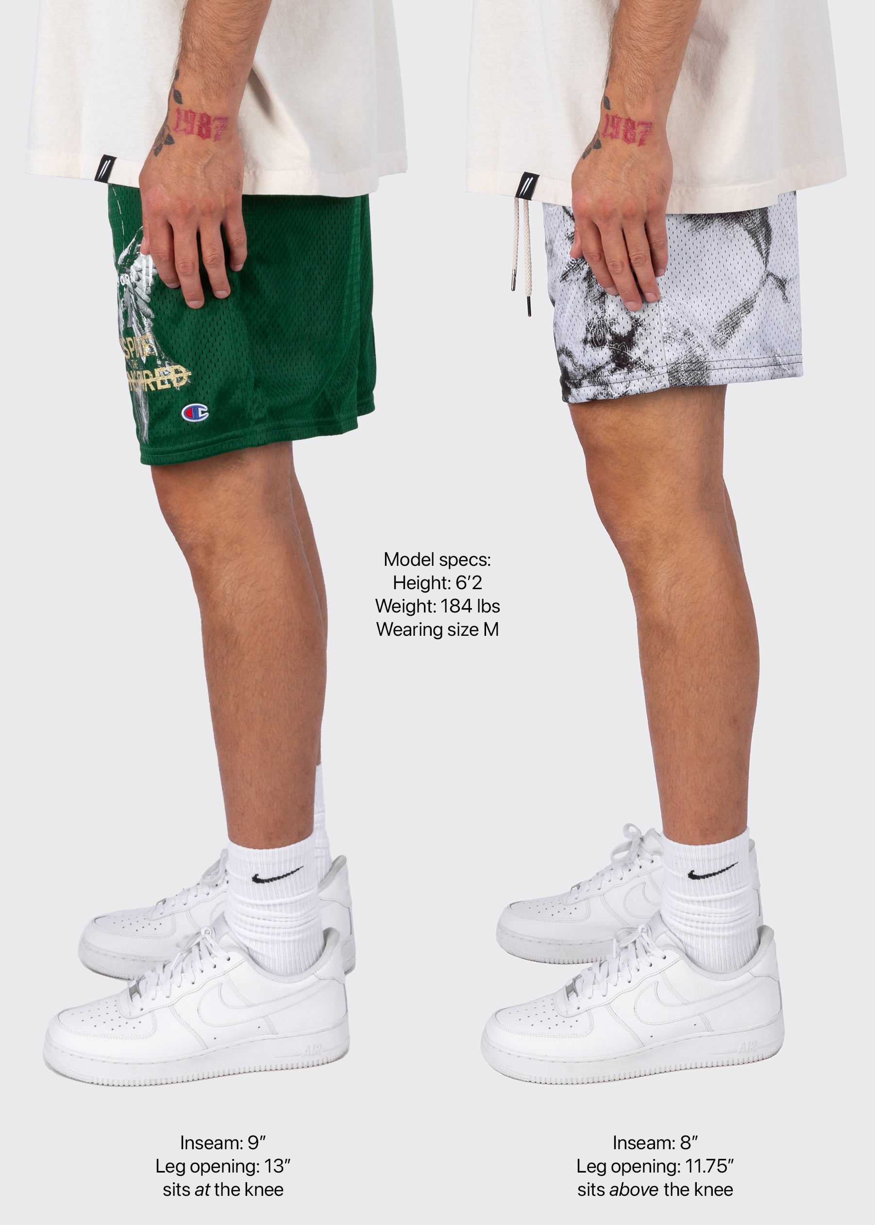 Paisley Mesh Shorts // Cactus Green – Sworn To Us
