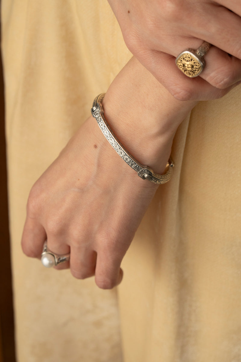 Gerochristo Classic Bracelet in Sterling Silver ジェロクリスト