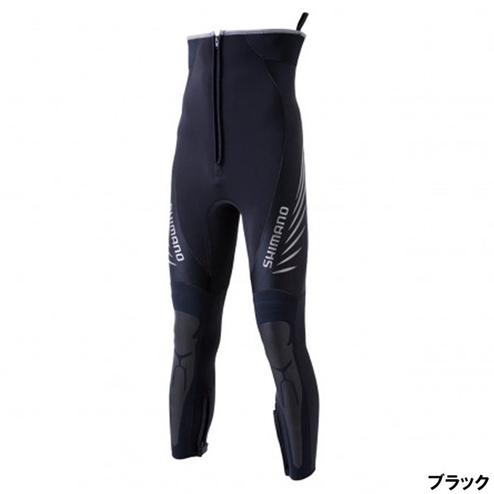 シマノ ブラックパールフィット鮎タイツ 2.5mm MA ブラック [FI-021U