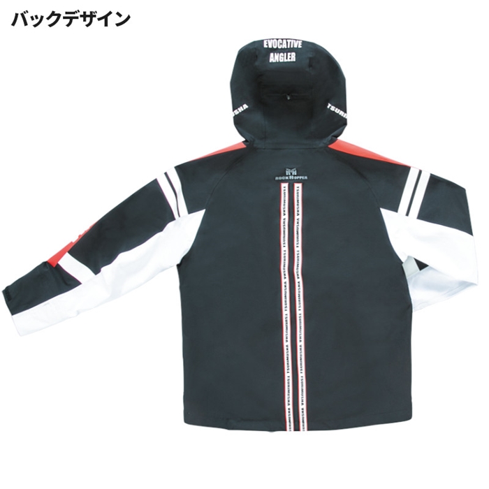 釣武者/MST テクニカルアーム 3レイヤーレインスーツ M レッド - 釣具