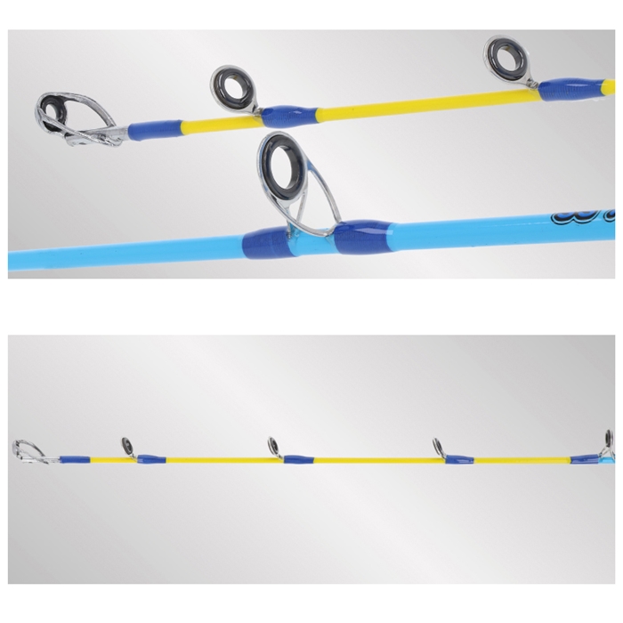 スマイルシップ 穴釣り セット 90cm ブルー テトラ竿 ベイトリール付