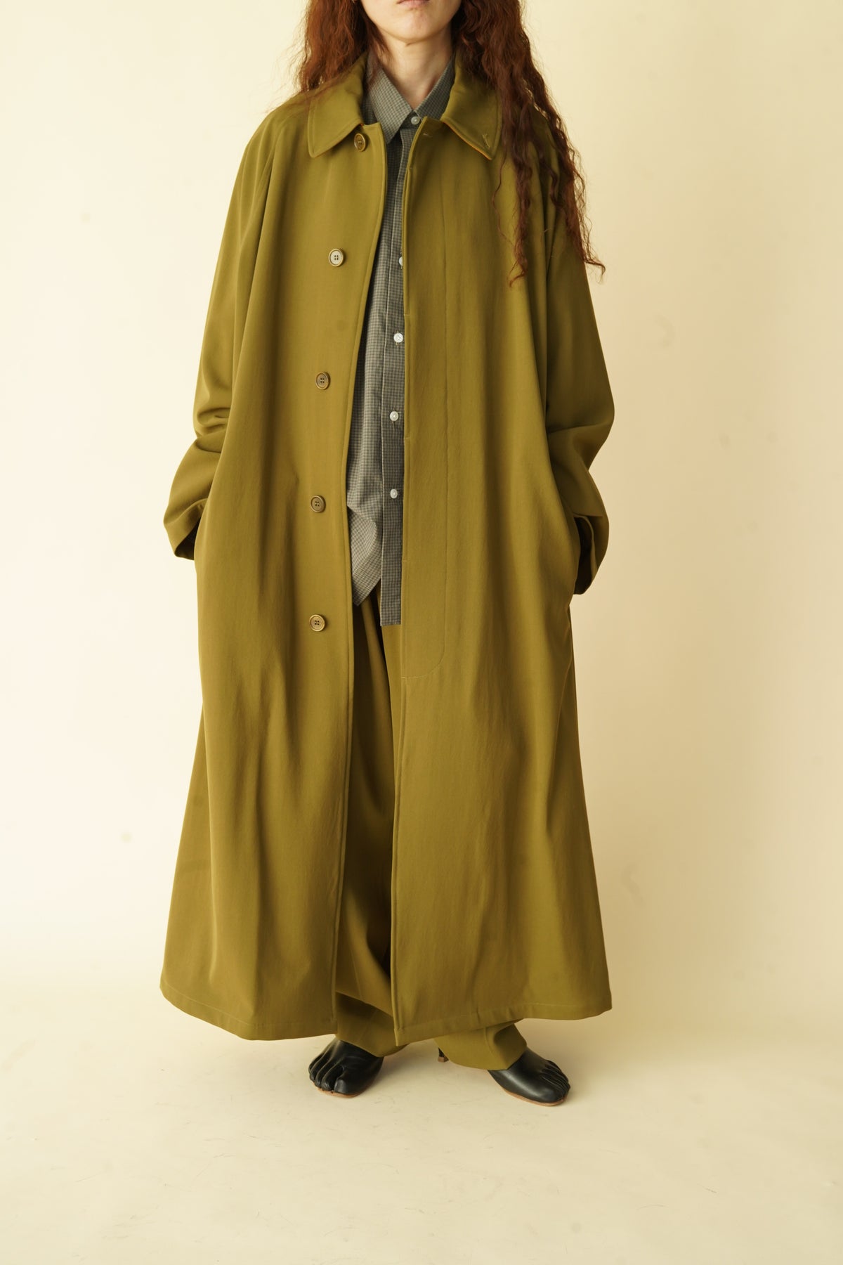 CRISTASEYA OVERSIZED TRENCH WITH LEATHER PATCH – PORT