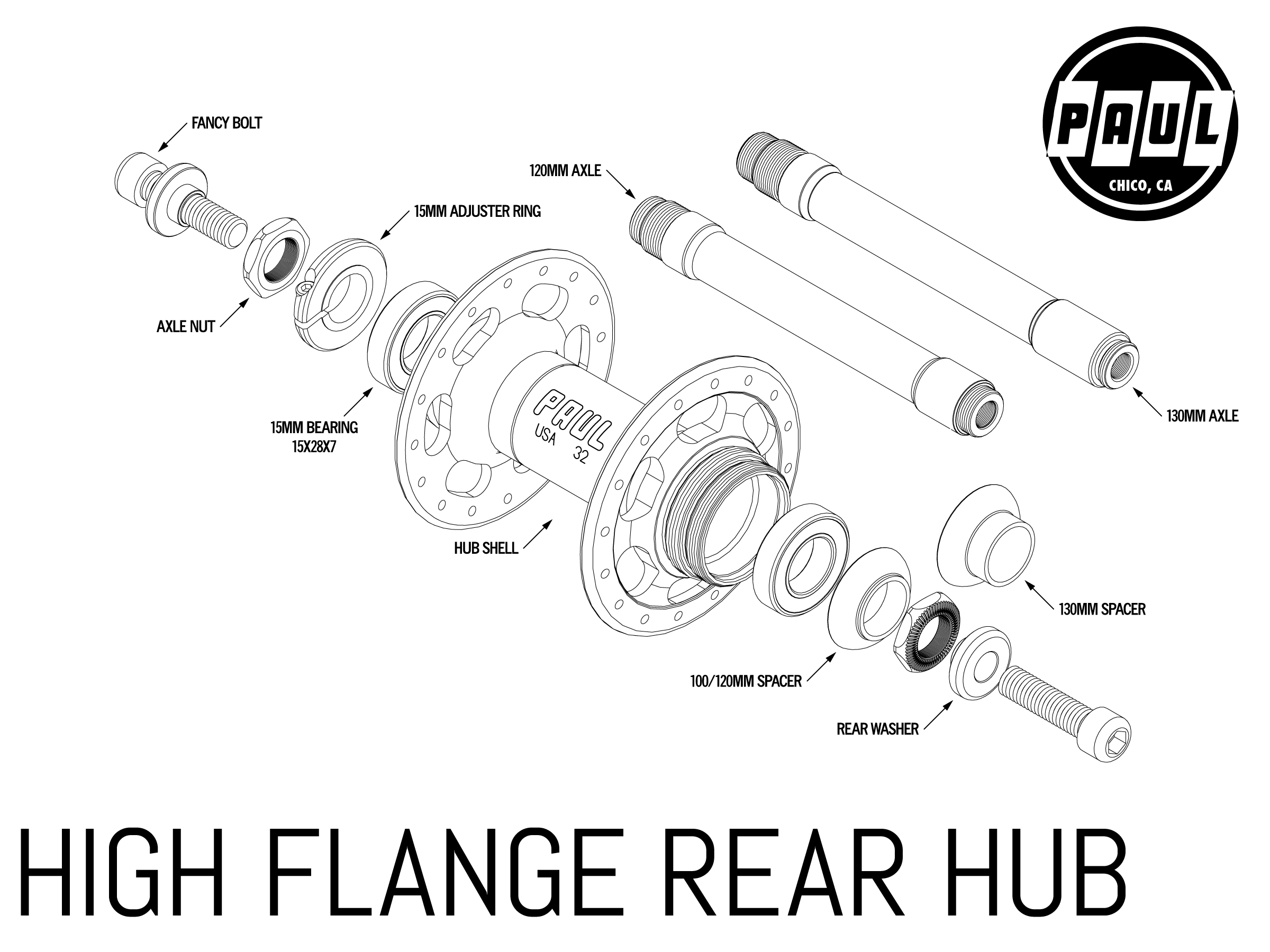 High Flange Rear – Paul Component Engineering