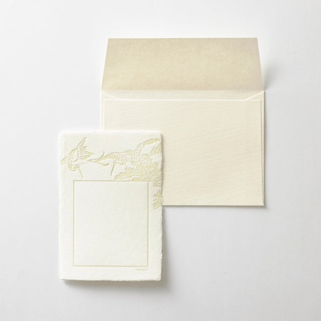 WACCA/シングルカード/古今双双グリーティングカード 鶴 ライト