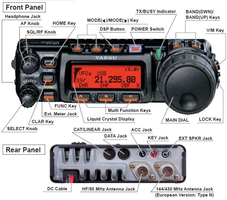 Yaesu FT-857D Mobile HF VHF & UHF