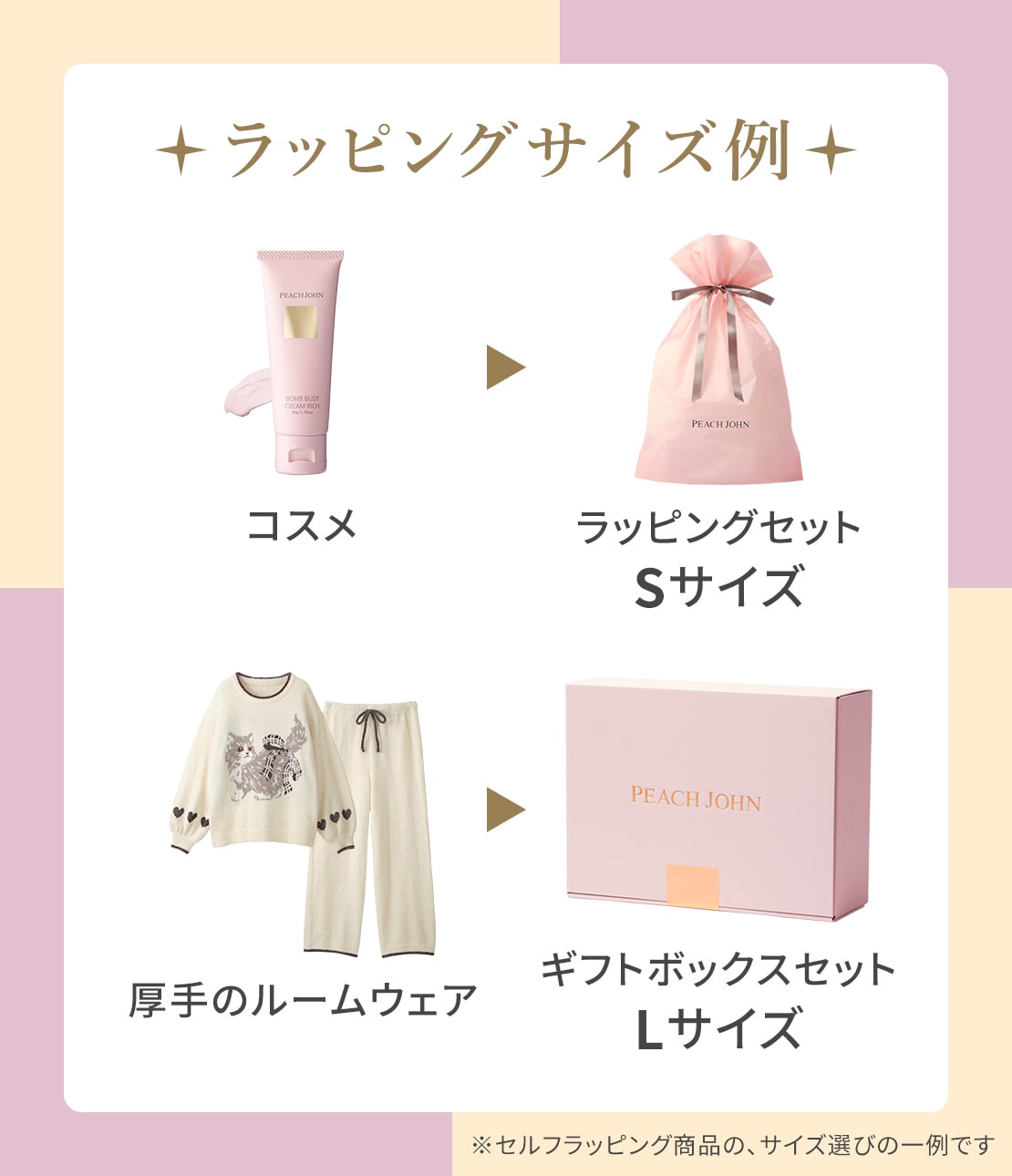 ラッピングセット(S ピンク): PEACH JOHN | ピーチ・ジョン公式通販サイト