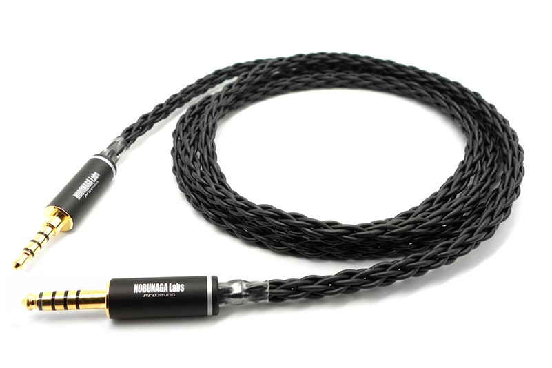 NOBUNAGA Labs、3.5mm 4極入力対応の4.4mmバランスケーブル「黒龍