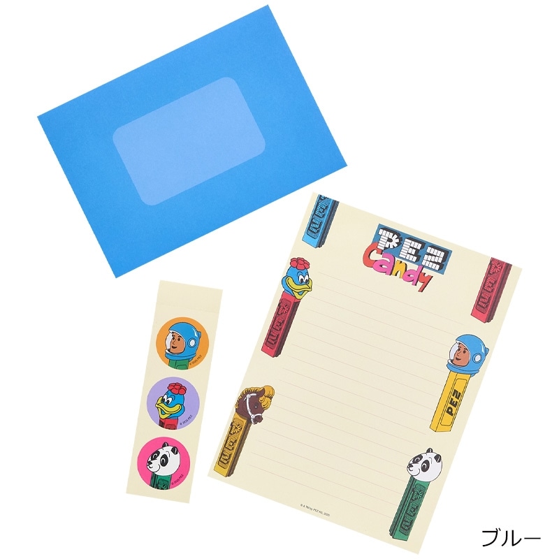 PEZ ペッツ レターセット(ブルー): 通常| プラザオンラインストア