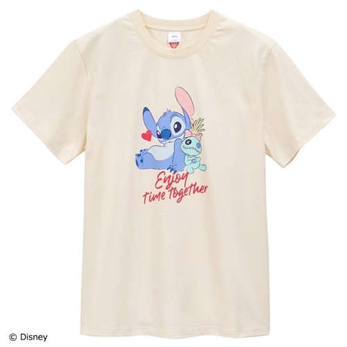 Disney(ディズニー) Stitch スティッチ/Tシャツ(アイボリー): 通常