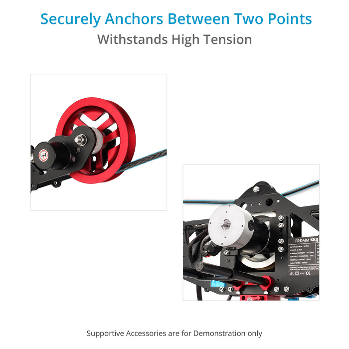 Proaim Safety Cable for Sky-Walker Cablecam | Dyneema. Steel