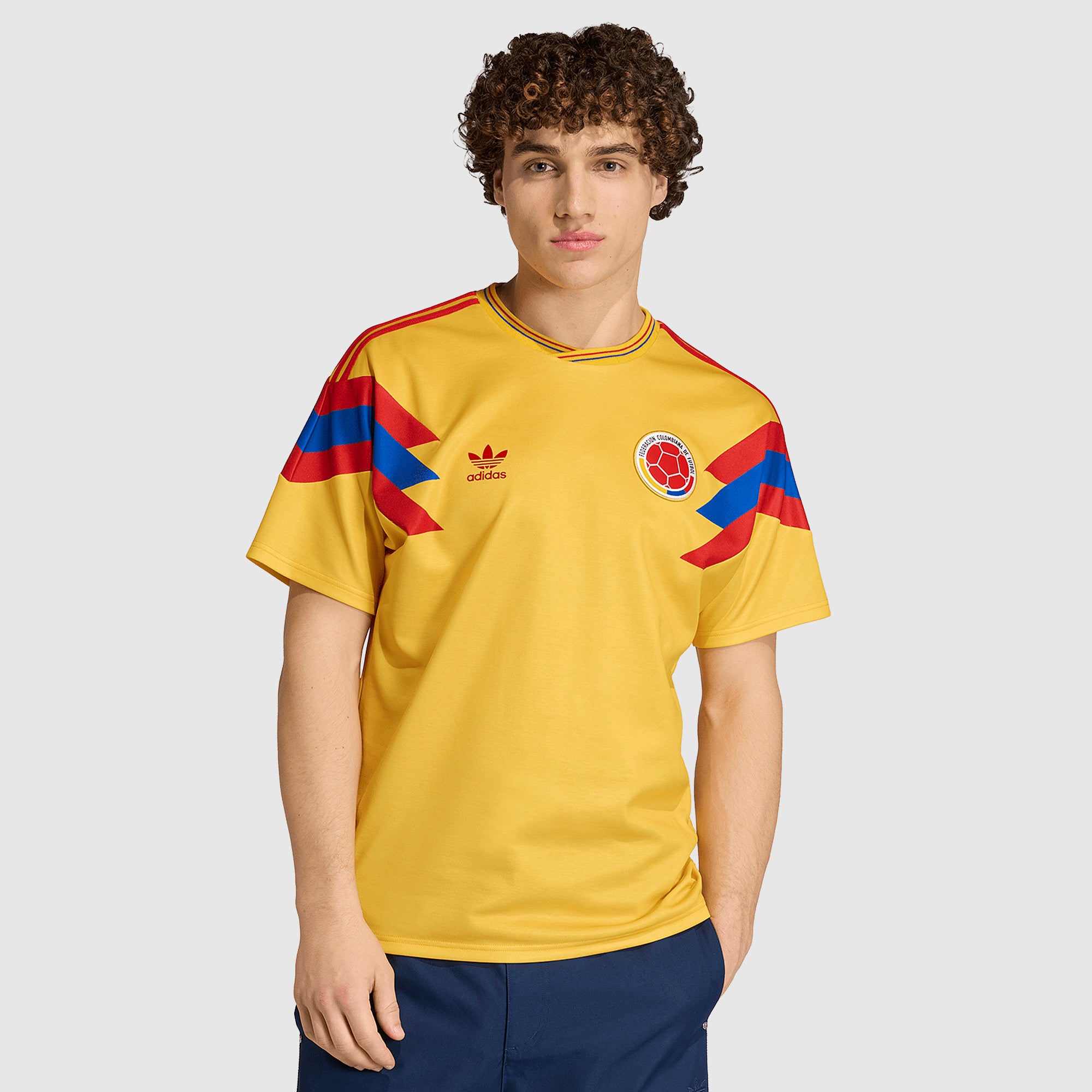 adidas Originals Colombia 1990 Away Jersey - Bold Gold - Mens Replica