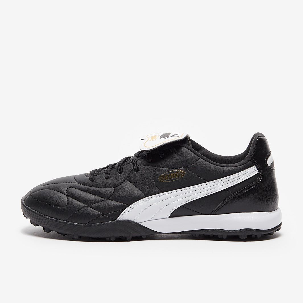 Puma King Top TT - Puma Black/Puma White/Puma Gold - Mens Cleats