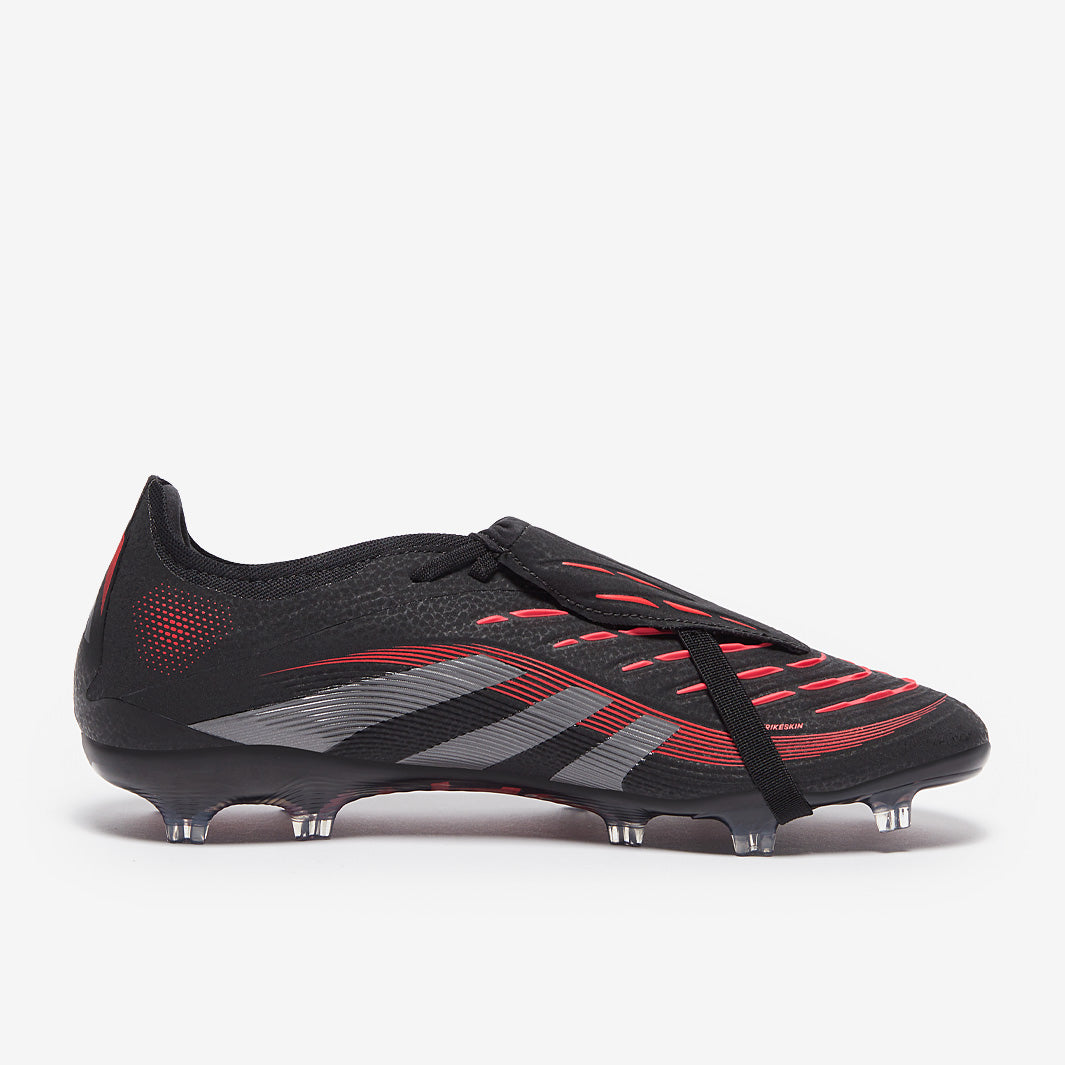 adidas Predator Pro Tongue Firm Ground - Black/Grey Four/Lucid Red