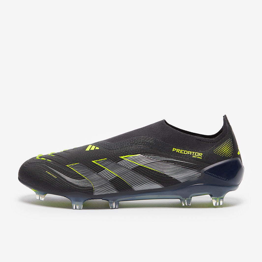 adidas Predator Elite Laceless Firm Ground - Core Black/Carbon