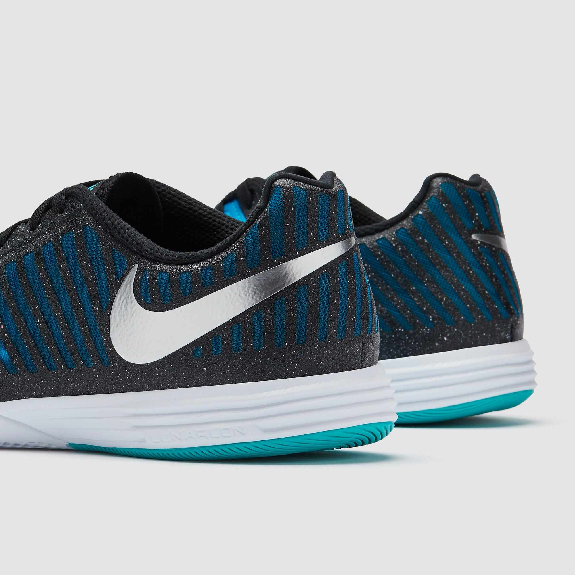 Nike LunarGato II - Mtlc Silver/Black/Neptune Blue - Adult Cleats
